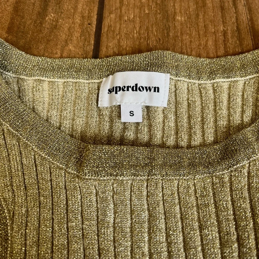 NWOT superdown sonya rib sweater tank small - Picture 5 of 6